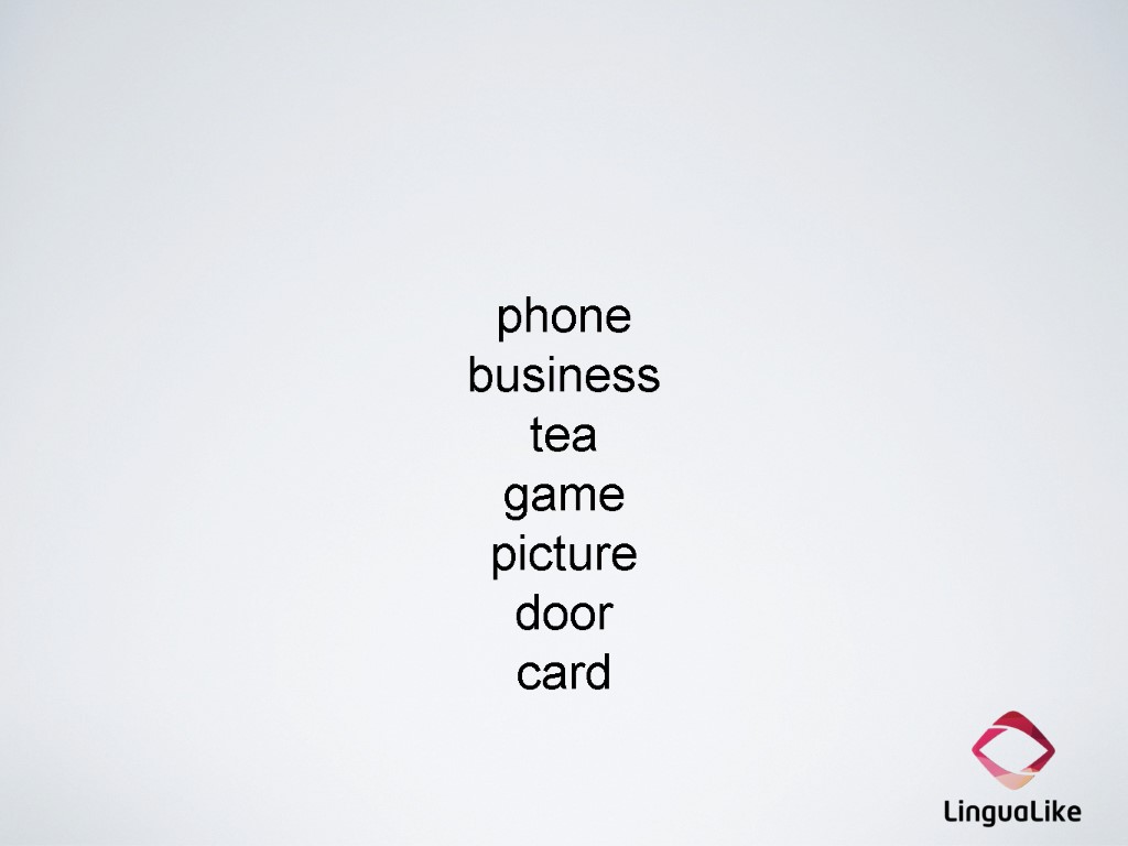 phone business tea game picture door card